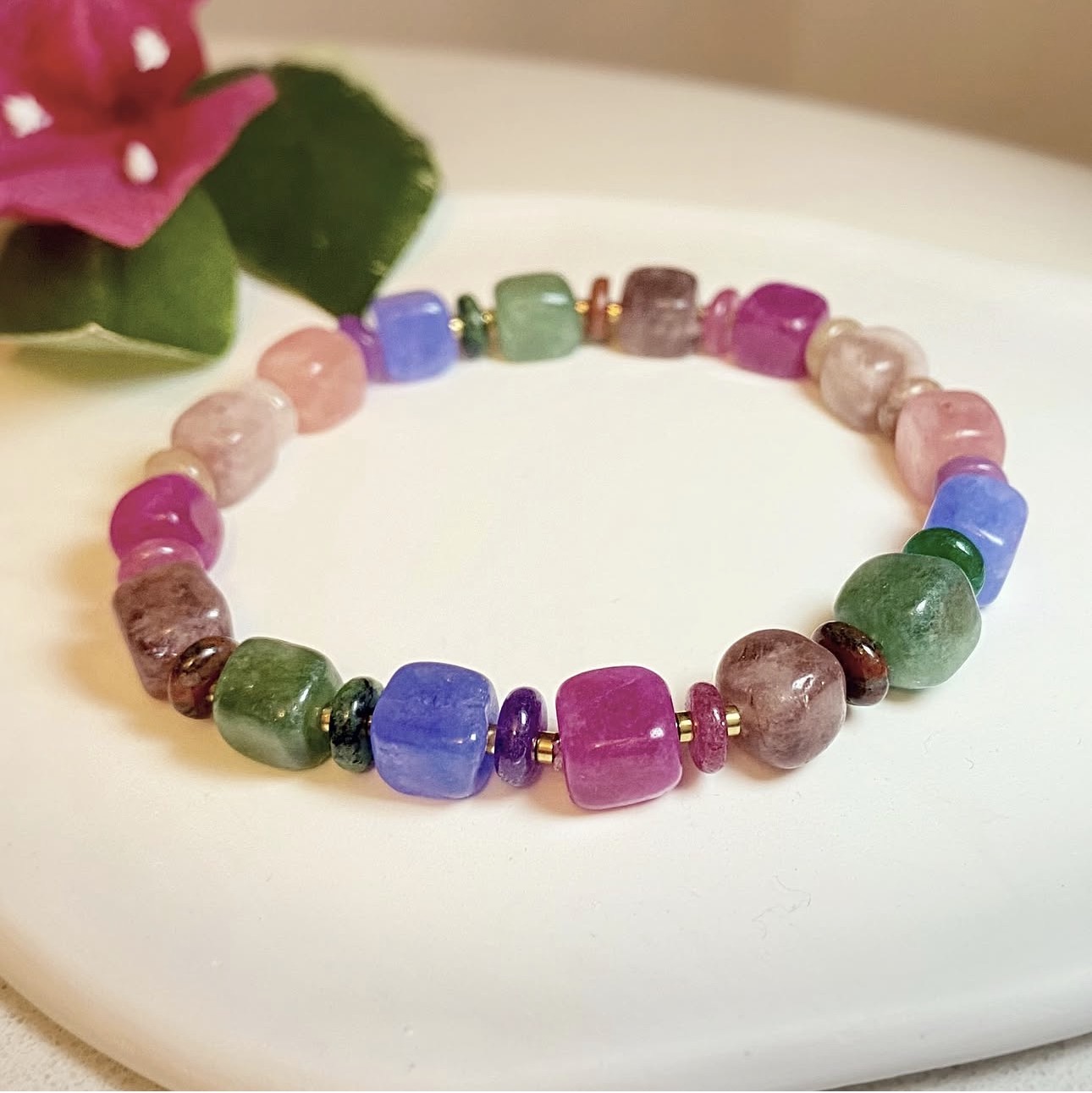 Crystal Multicolor Tourmaline Harmony Bracelet