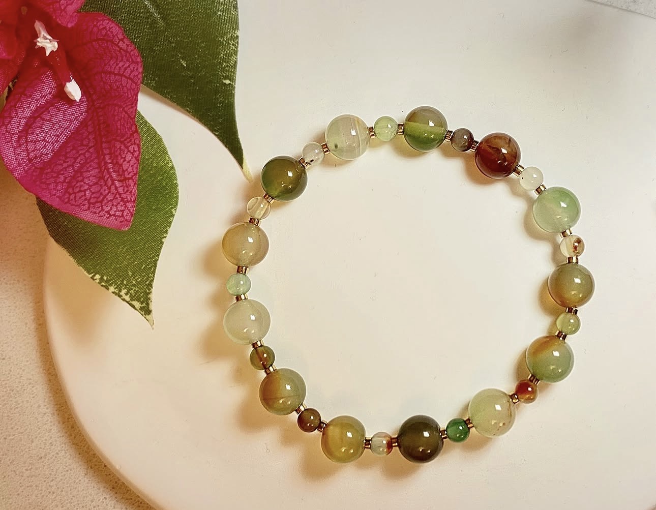 Peacock Agate Harmony Bracelet