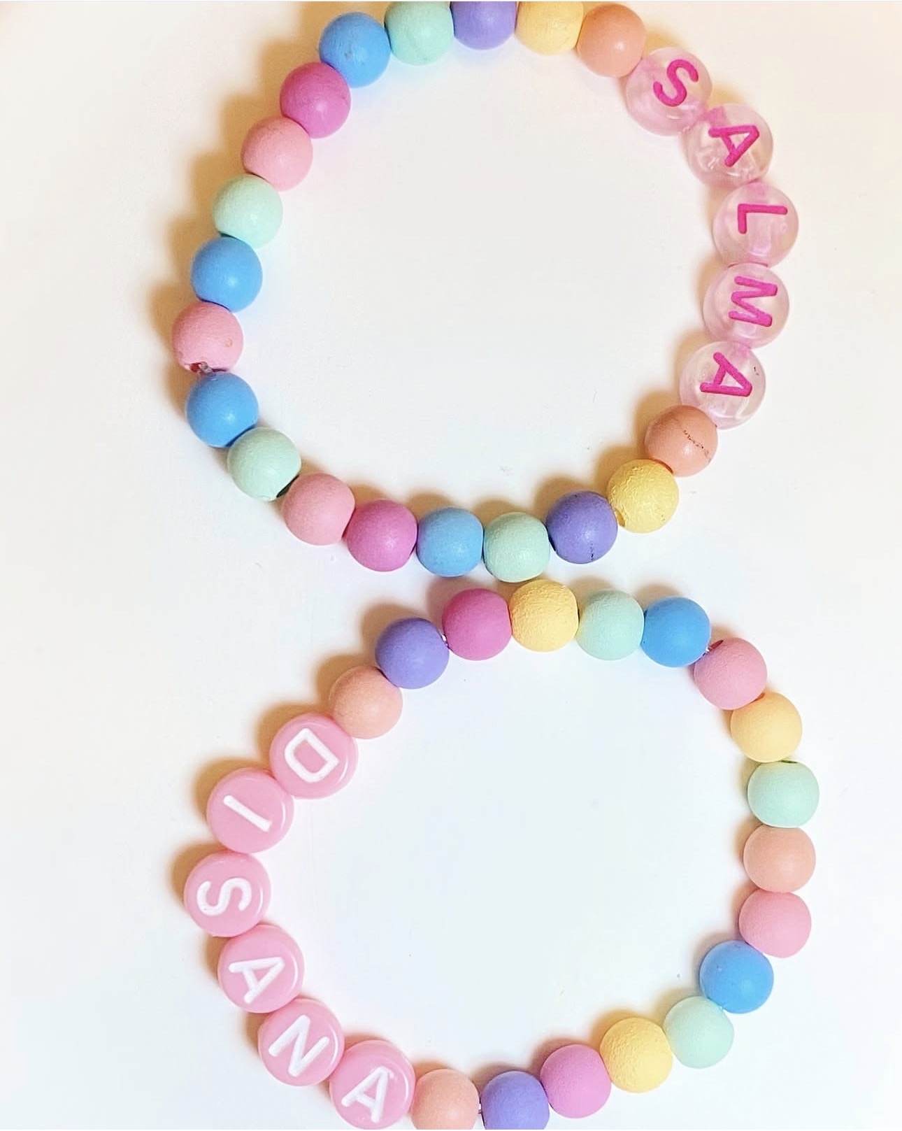 Kids Pastel Name Harmony Bracelet